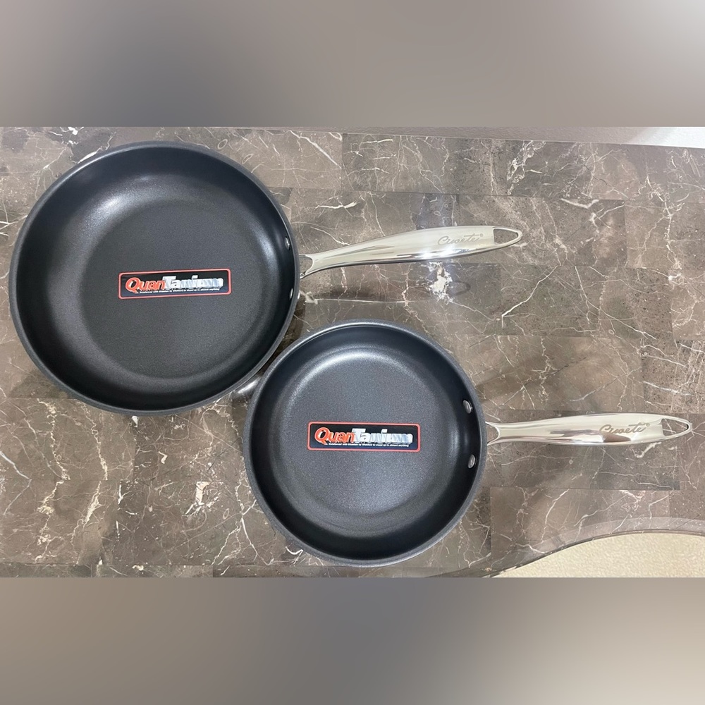 New! 8 & 10 Inch Nonstick Frying Pan Stainless Steel Tri-Ply Bonded, with Stainl